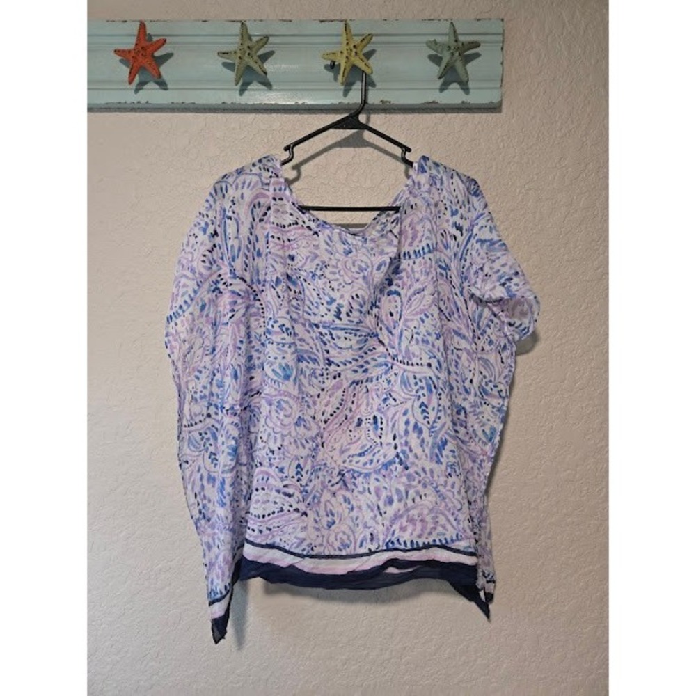 Talbots Paisley Top